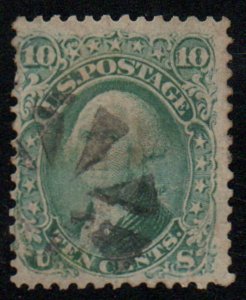 USA #68 Fine+, circle of triangles cancel, rich color! Retail $60