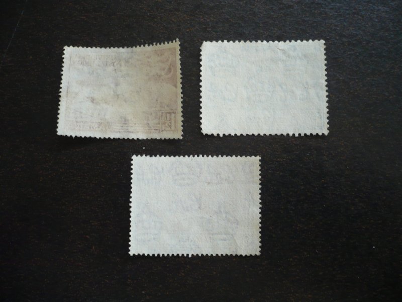 Stamps - Jamaica - Scott# 142-143,145 - Used Part Set of 3 Stamps