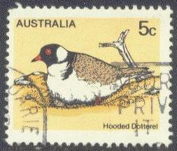 AUSTRALIA  682 USED 1978 BIRD-5c HOODED DOTTEREL