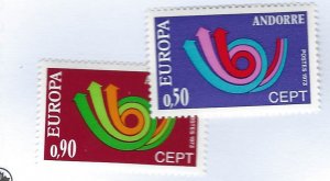 French Andorra SC#219-220 MNH VF..Fill Great Spots!