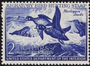 US #RW19 $2 Deep Ultramarine Duck Stamp MINT NH SCV $90.00