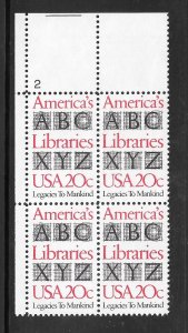 #2015 MNH Plate Block