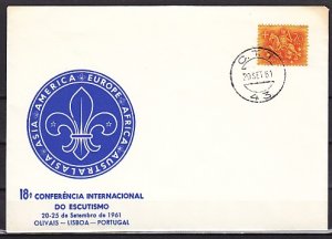 Portugal, 20/SEP/61. 18th Scout Conference Cancel on Cachet Cover. ^