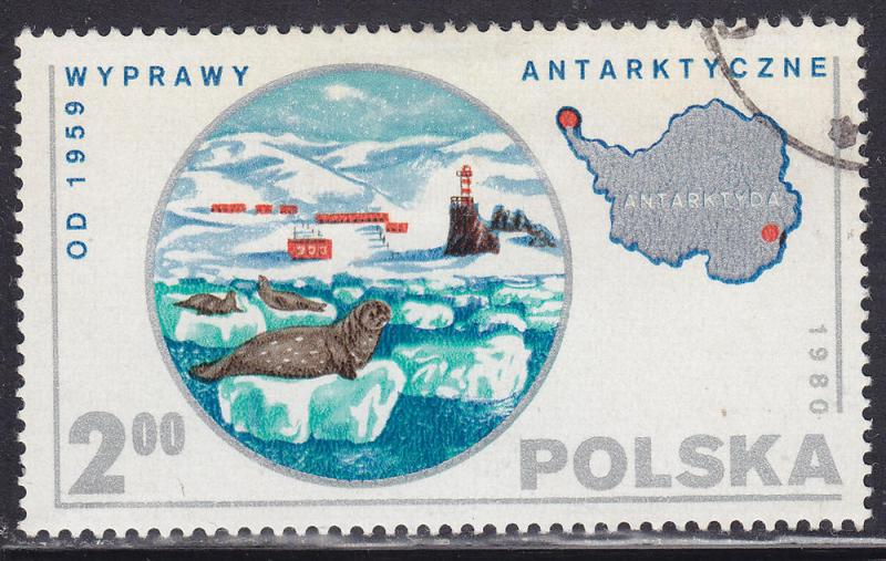 Poland 2391 Antarctica Seals 1980