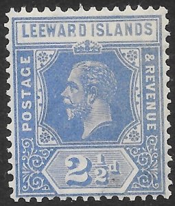 LEEWARD ISLANDS SG67 1927 2½d BRIGHT BLUE MTD MINT