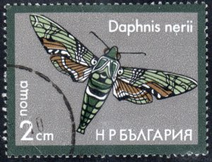 Bulgaria 2268 - Cto - 2s Oleander Hawk-moth (1975)