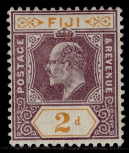 FIJI EDVII SG106, 2d dull purple & orange, LH MINT.