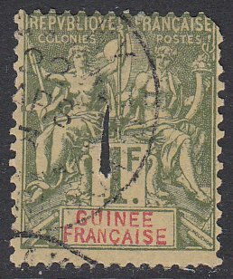 French Guinea 17 Used Spacefiller (see Details) CV $40.00