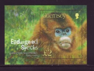 Guernsey Sc 816 2004 Monkey stamp sheet mint NH