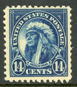 USA 1923 Fourth Bureau 14¢ American Indian Perf 11 Scott 565 MNH G216