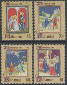 BAHAMAS SG919/22 1991 CHRISTMAS MNH