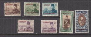 GAZA, EGYPT OCCUPATION PALESTINE, 1948 selection to One Pound, lhm., mnh. 