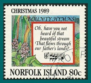 Norfolk Island 1989 Christmas, 80c used #465,SG473