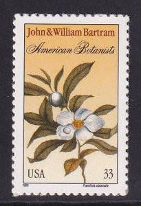 United States  #3314 MNH 1999  Bartram  botanists self-adhesive