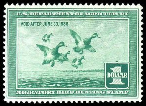 U.S. REV. DUCKS RW4  Mint (ID # 84995)