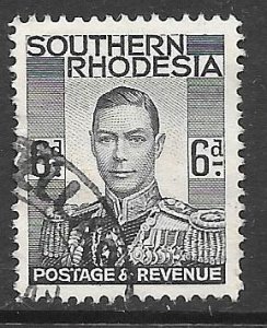 Southern Rhodesia 46: 6d George VI, used, F-VF