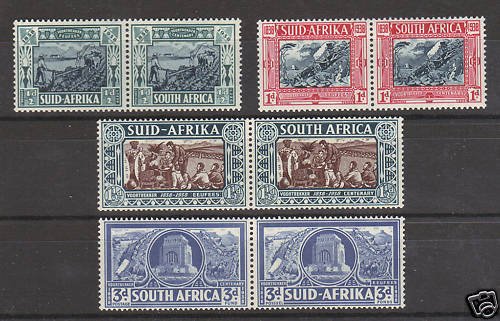 South Africa Sc B5-8 MLH. 1938 Voortrekker Anniv.   4;9