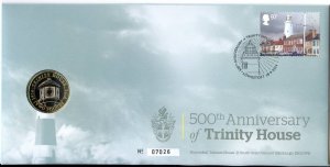 2014 500th Anniversary, Trinity House £2 Coin Cover BUNC