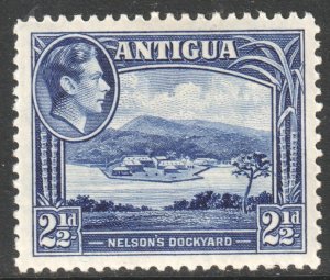 Antigua Scott 88 - SG102, 1938 George VI 2.1/2d MH*