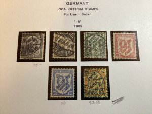 ICOLLECTZONE Super Clean Germany Album Page Local Officials Baden  (C500-32)