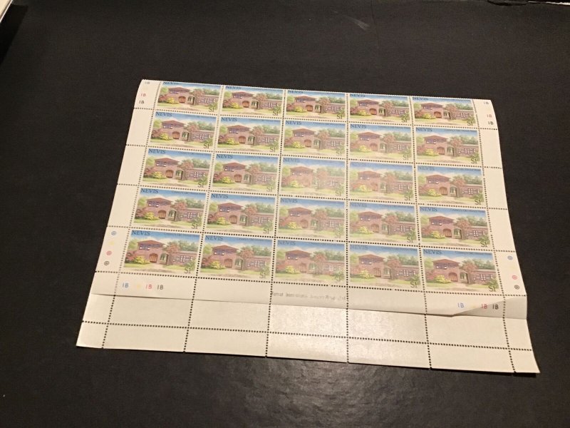 Nevis Croney’s Old Manor Hotel  MNH full Stamps Sheet folded Ref 49790