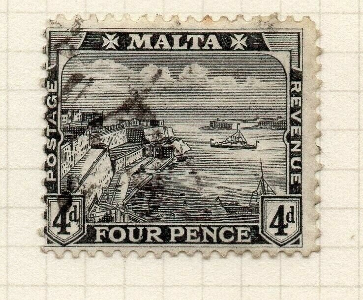 Malta 1915-16 Early Issue Fine Used 4d. 321533