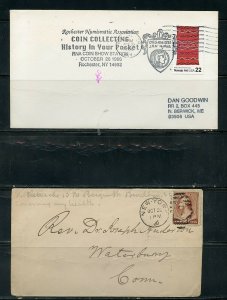 US POSTAL HISTORY OF STATE OF NEW YORK LOT OF 24 COVERS 1897-1992 AS SHOWN