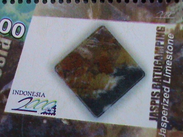 INDONESIA -2000-  INDONESIA JASPERIZED LIMES STONE:MNH  S/S VERY FINE