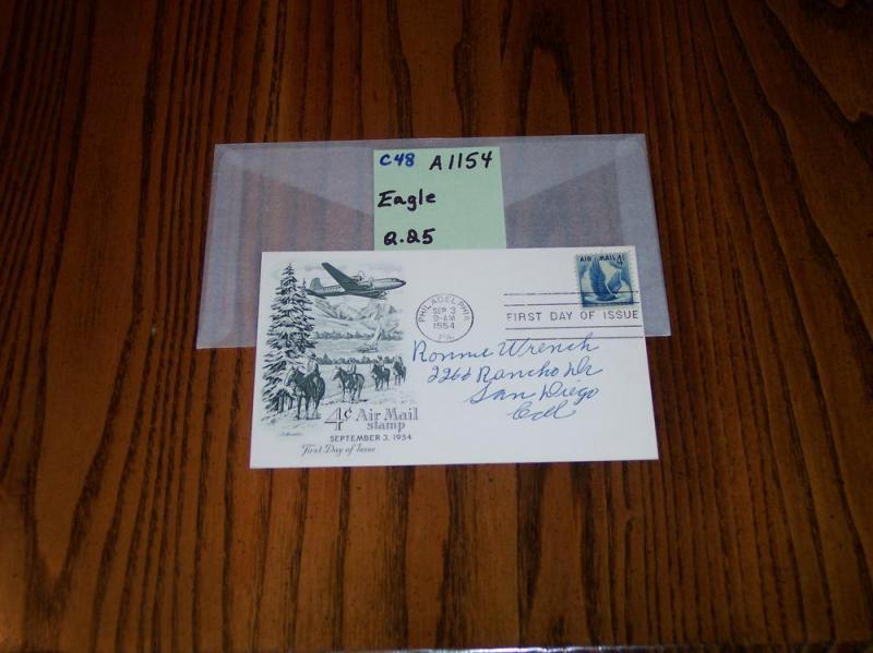 #C48, FDC, Artmaster, Eagle, Addressed, A 1154