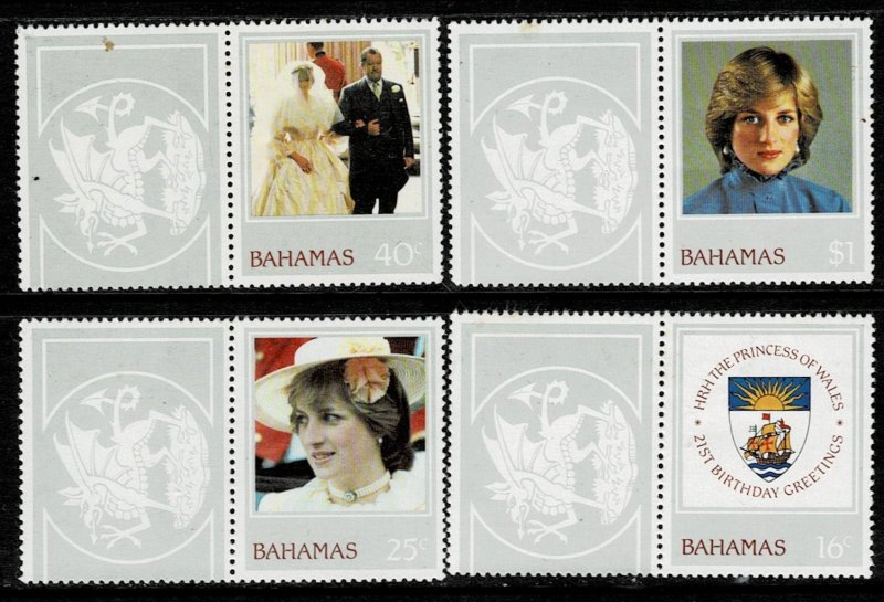 Bahamas 1982 21st Birthday of HRH Princess Diana MNH