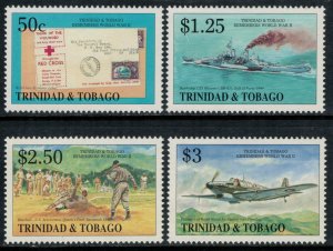 Trinidad & Tobago #588-91* NH  CV $6.35  World War 2