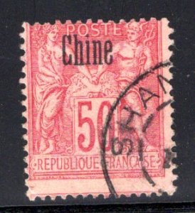 French Offices in China #9b,  Type 2, used, SHANG-HAI (上海) cancel