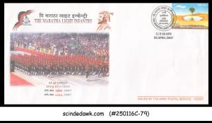 INDIA - 2007 THE MARATHA LIGHT INFANTRY SPECIAL COVER WITH SPECIAL CANCL.