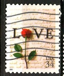 USA; 2001: Sc. # 3497:  Used Perf. 11 1/4 on 2, 3 or 4 sides Single Stamp