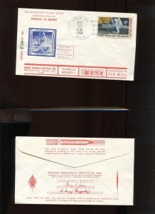 RRI ROCKETPOST XXVIII ROCKET 1 FLOWN COVER NOV 14 1969 APOLLO 12 FLIGHT (HR1224)