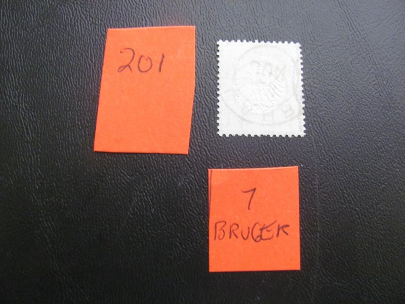 Germany 1872 USED SIGNED BRUGGER MI. 7 SC 7 VF/XF 70 EUROS  (201) NEW COLL.