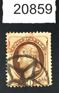 MOMEN: US STAMPS # 161 USED NYFM A19 ST-MP1 LOT # 20859