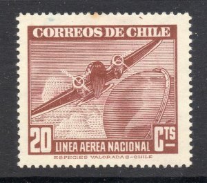 Chile 1941 AIR Early Issue Fine Mint Shade of 20c. NW-13686