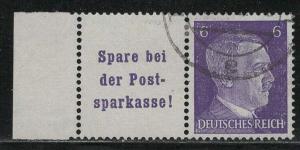 Germany Scott # 510, label A13.4, used, se-tenant, Mi# W154