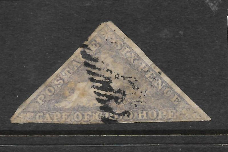 CAPE OF GOOD HOPE 1855-63   6d   PALE ROSE LILAC   IMPERF  GU   SG 7