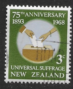 New Zealand #412 Universal Sufferage. pack of 10 used stamps. Nice.