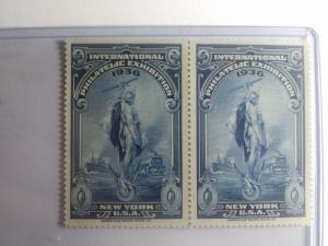 1936 NEW YORK PHILATELIC EXHIBITION NEVER HINGED TWIN GEMS !!!INTERESTING !