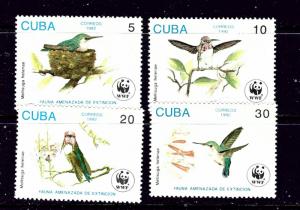 Cuba 3428-31 MNH 1992 Birds