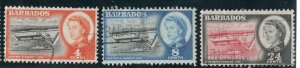 Barbados  #251-253  Used CV $1.70