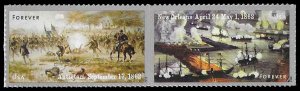 PCBstamps  US #4664/4665a Pair 90c(2x45c)Civil War:1862, MNH, (19)