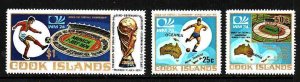 Cook Is.-Sc#403-5- id3-unused NH set-Sports-World Cup Soccer-1974-