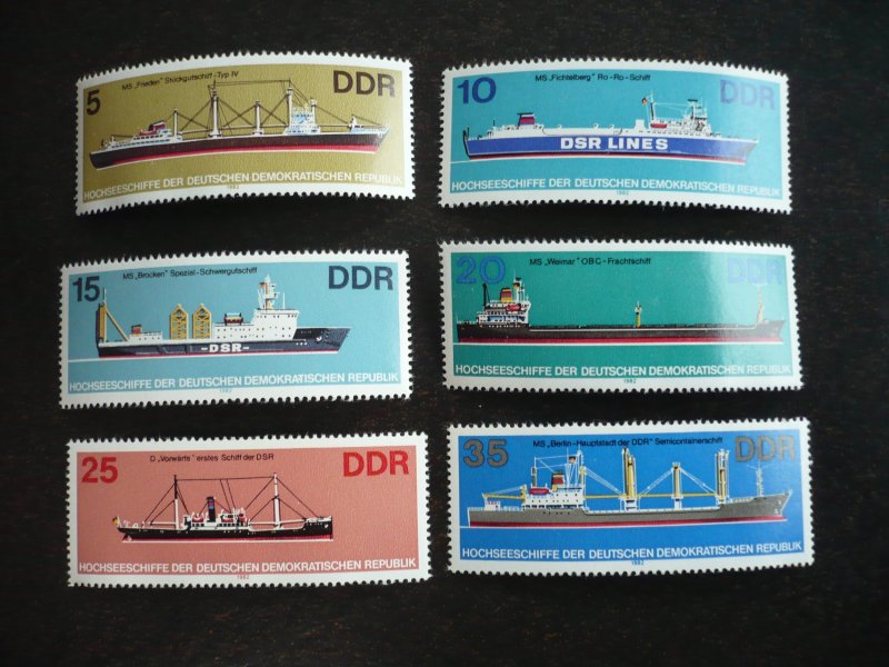 Stamps - Germany DDR - Scott# 2272-2277 - Mint Never Hinged Set of 6 Stamps