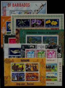 Barbados 10 diff. MNH s/s