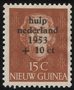 NETHERLANDS NEW GUINEA 1953 Sc B2  MLH 15c + 10c Semi-postal