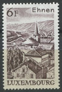 Luxembourg Sc#600 MNH, 6fr dp brn, Tourism 1977: Landmarks (1977)